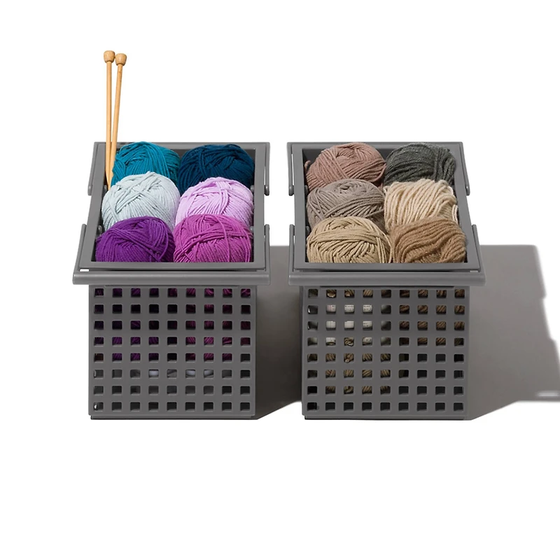 Like-it Medium Gray Stacking Tote