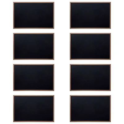 8 Pack: 17" x 23" Framed Chalkboard by B2C®