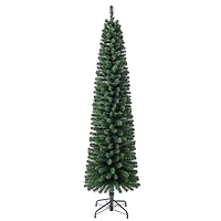 7ft. Pre-Lit Pencil Artificial Christmas Tree, Warm White Mini LED Lights by Ashland®