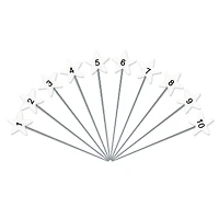 Dritz® White Star Flat Head Pins With Numbers & Directional Arrows, 115ct.