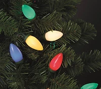 4ft. Pre-Lit Lakewood Spruce Artifical Christmas Tree, C7 Multicolor LED Lights by Ashland®