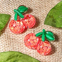 Dress It Up Large Cherries Fruit Embellishments