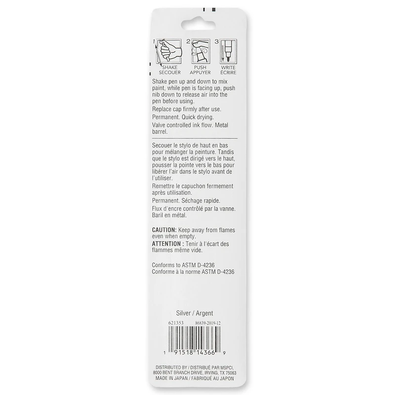 Metallic Fine Tip Multi-Surface Premium Oil-Based Paint Pen by Craft Smart