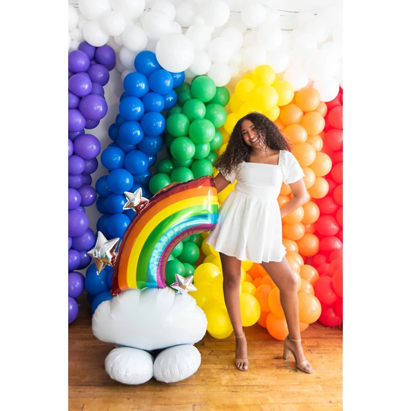 AirLoonz® 52" Rainbow Foil Balloon