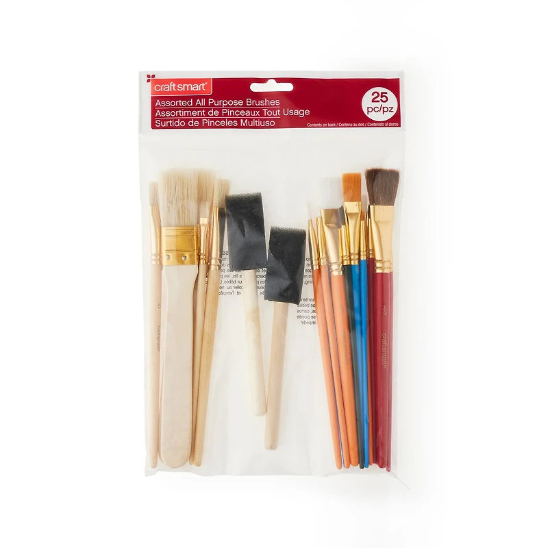 12 Packs: 25 ct. (300 total) Mixed Brush Set by Craft Smart®