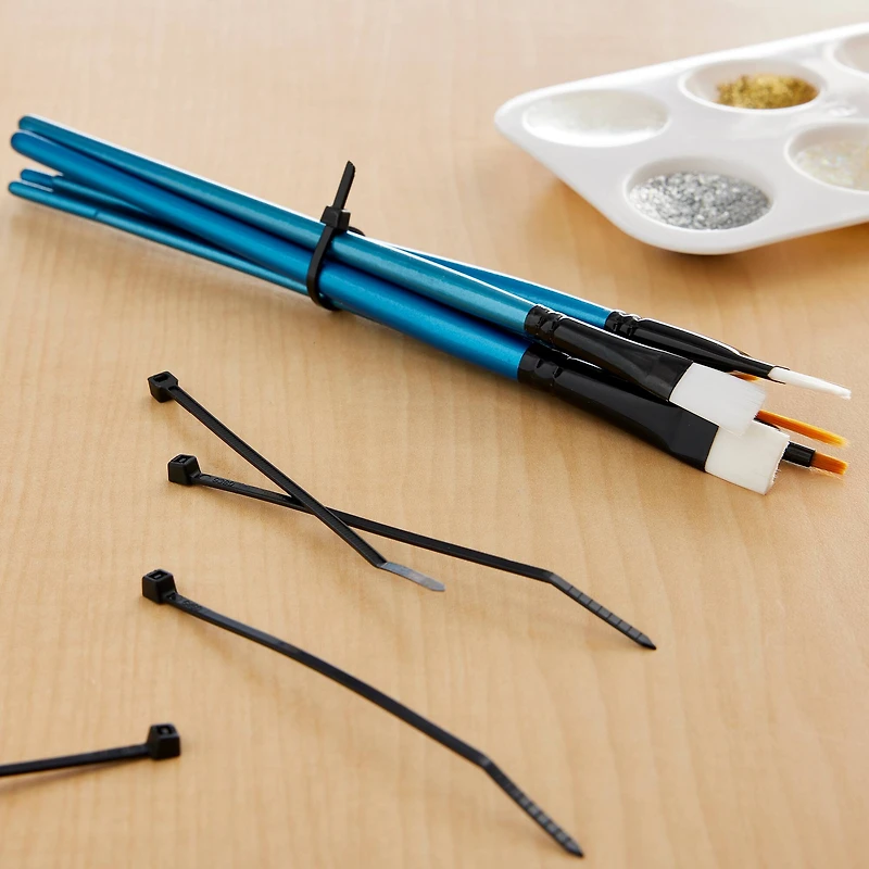 4" Black Multi Purpose Cable Ties, 100ct. by Craft Smart™