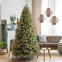 9ft. Pre-Lit Jackson Fir Artificial Christmas Tree, Warm White LED Lights by Ashland®