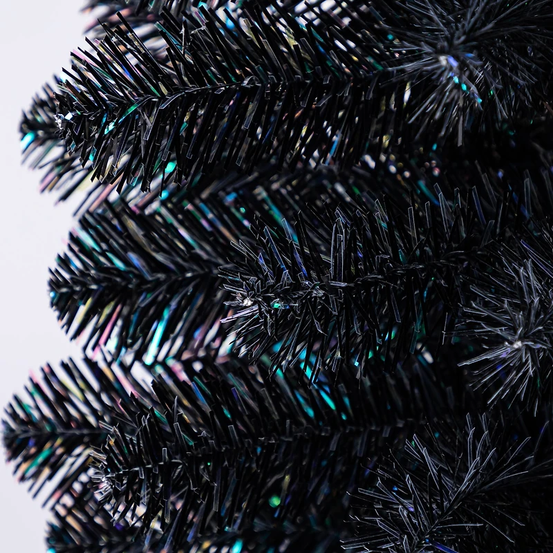 6ft. Unlit Black Sparkle Artificial Christmas Tree by Ashland®