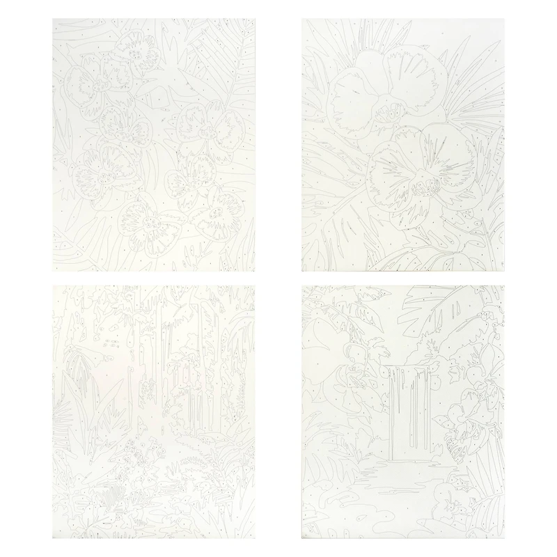 Pink Jungle Floral Paint Marker-by-Number Kit by Artist's Loft®