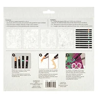 Pink Jungle Floral Paint Marker-by-Number Kit by Artist's Loft®