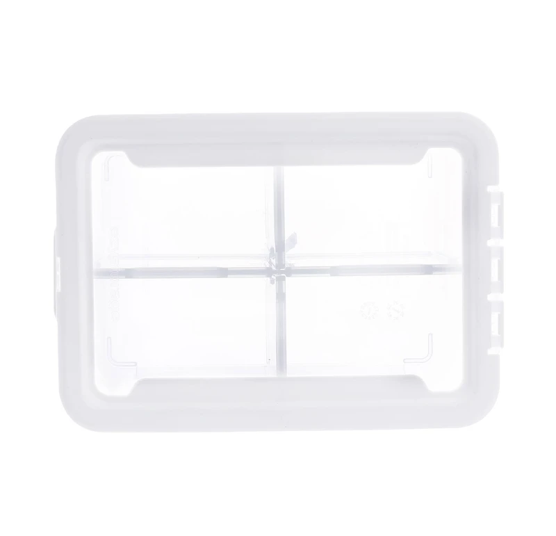 Ezy Storage Tall 4-Compartment Storage Box