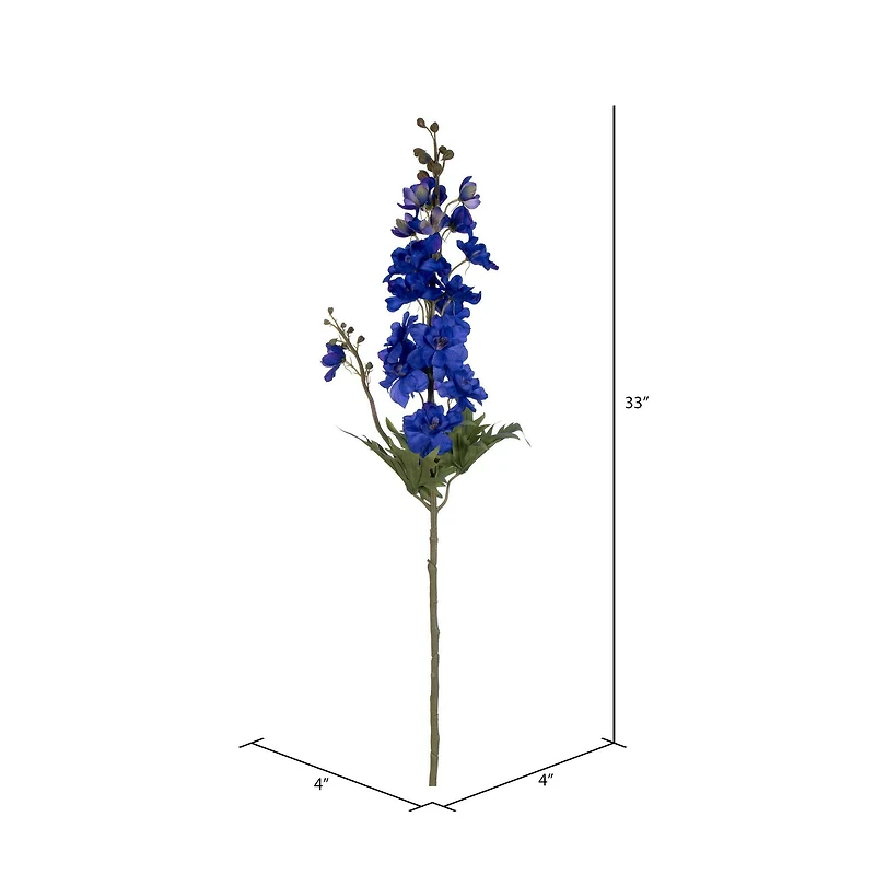 33" Cobalt Delphinium Style Larkspur Artificial Sprays, 3ct.