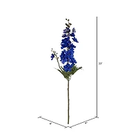 33" Cobalt Delphinium Style Larkspur Artificial Sprays, 3ct.
