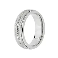Mens 8MM Cobalt Wedding Band