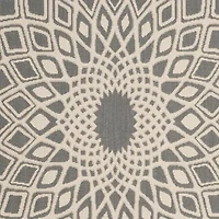 Safavieh Courtyard Collection Jacinth Geometric Indoor/Outdoor Round Area Rug