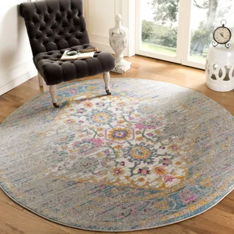 Safavieh Madison Collection Anuki Oriental Round Area Rug