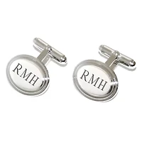 Engravable Oval Cuff Links