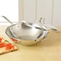 Cuisinart® 14" Stainless Steel Stir Fry Pan