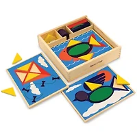Melissa & Doug Beginner Pattern Blocks Building Blocks