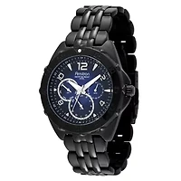 Armitron® Mens Black Stainless Steel Watch