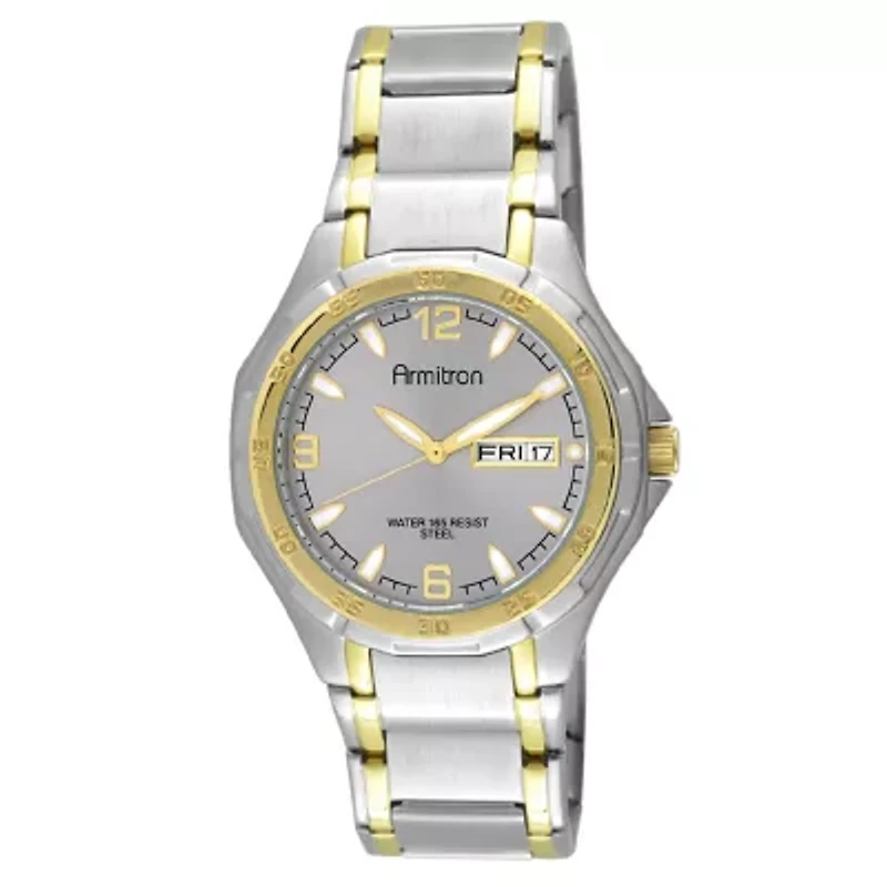 Armitron® Mens Two-Tone Stainless Steel Watch