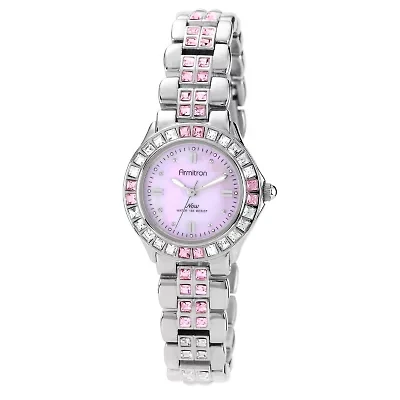Armitron® Womens Silver-Tone Watch w/ Crystals