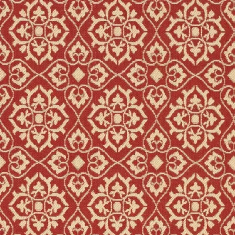 Safavieh Courtyard Collection Spots Oriental Indoor/Outdoor Square Area Rug