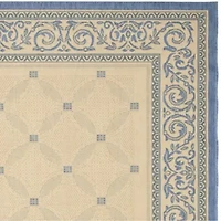 Safavieh Courtyard Collection Frona Oriental Indoor/Outdoor Square Area Rug