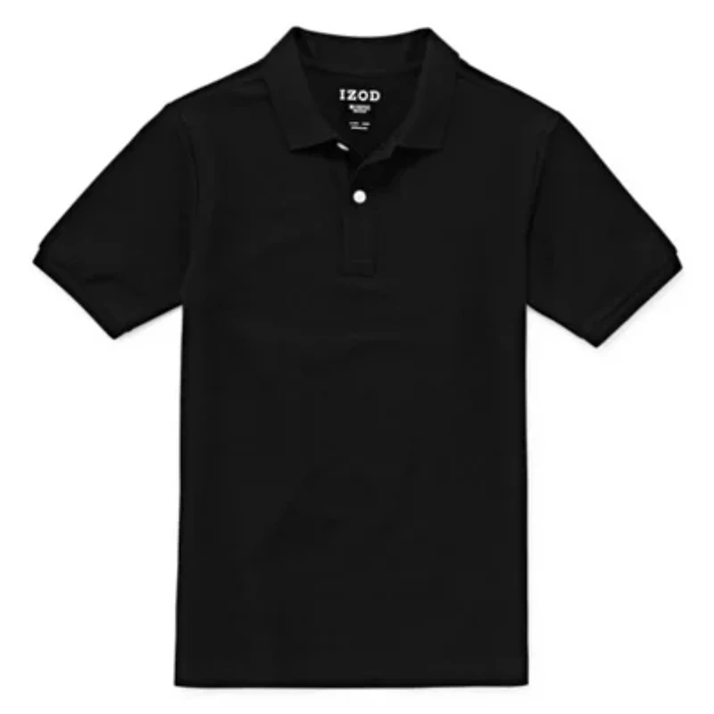 Izod Exclusive Pique Little & Big Kid Boys Short Sleeve Regular Fit Stretch Fabric Polo Shirt