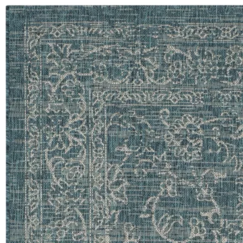 Safavieh Courtyard Collection Clarissa Oriental Indoor/Outdoor Square Area Rug