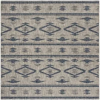 Safavieh Courtyard Collection Easton Geometric Indoor/Outdoor Square Area Rug