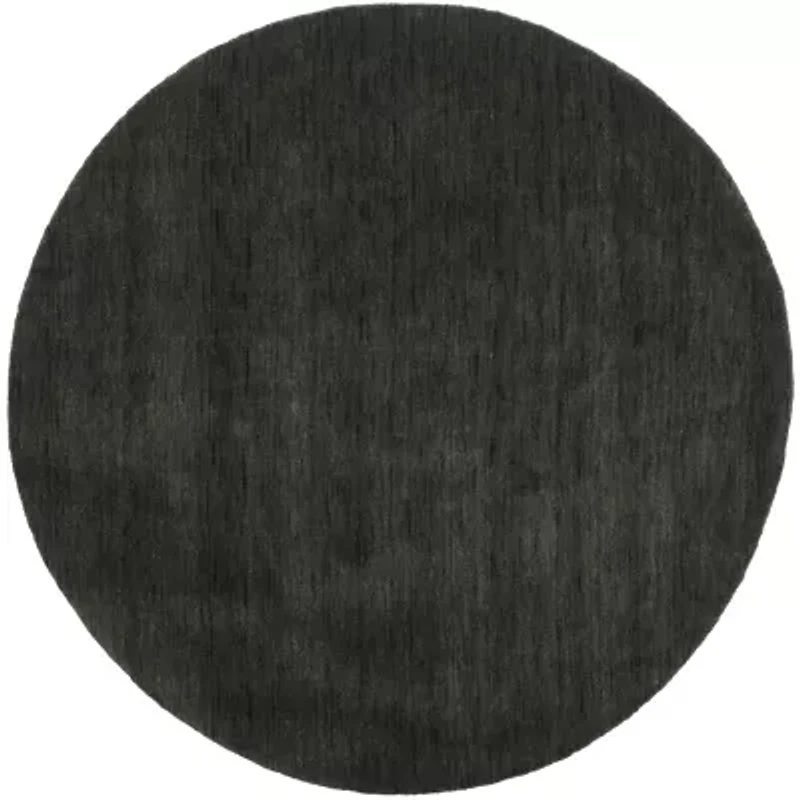 Safavieh Himalaya Collection Letters Solid Round Area Rug