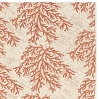 Safavieh Courtyard Collection Omar Floral Indoor/Outdoor Area Rug