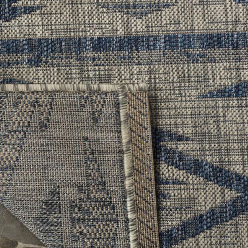 Safavieh Courtyard Collection Easton Geometric Indoor/Outdoor Square Area Rug