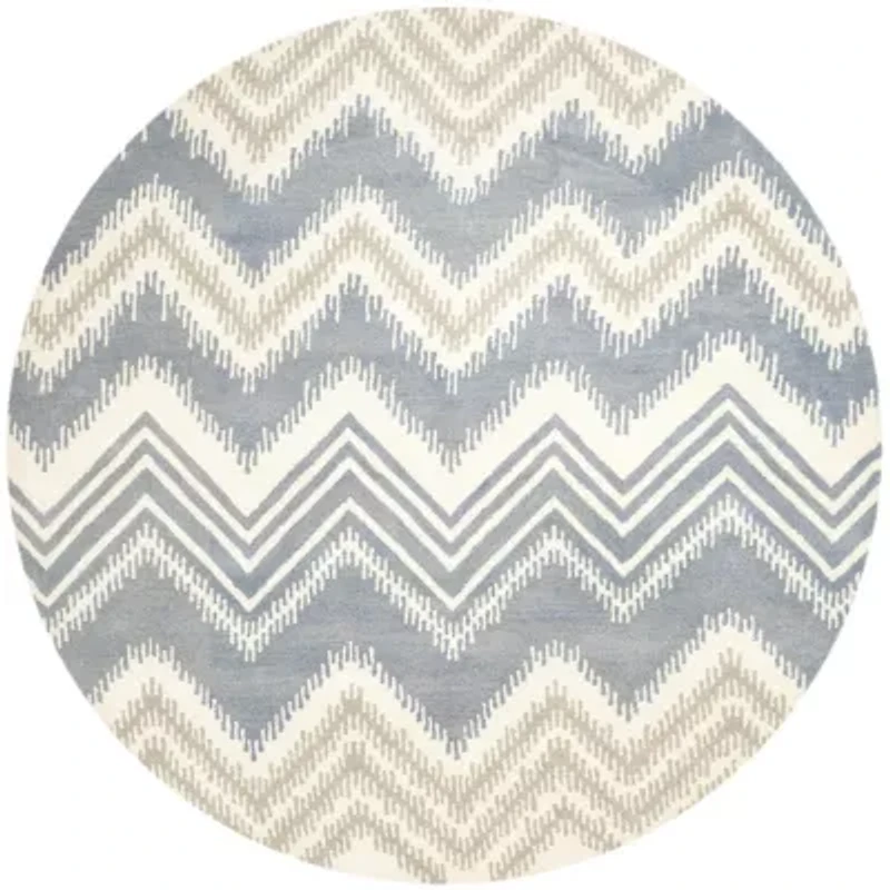 Safavieh Capri Collection Ronni Chevron Round AreaRug