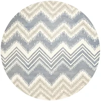 Safavieh Capri Collection Ronni Chevron Round AreaRug
