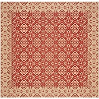 Safavieh Courtyard Collection Spots Oriental Indoor/Outdoor Square Area Rug