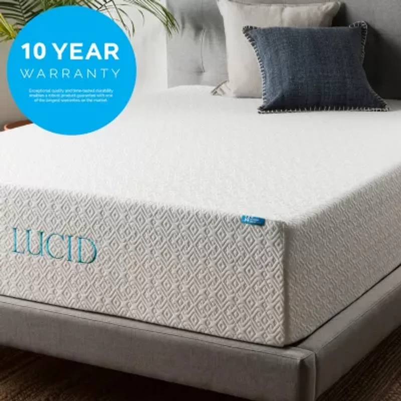 LUCID 14" Memory Foam Mattress