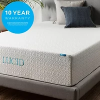 LUCID 14" Memory Foam Mattress