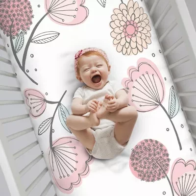 Nojo Floral Crib Sheet