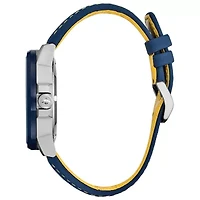 Citizen Promaster Nighthawk Mens Blue Leather Strap Watch Bj7007-02l