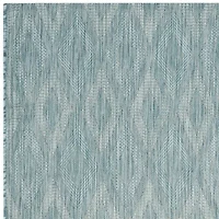 Safavieh Courtyard Collection Elisa Geometric Indoor/Outdoor Square Area Rug
