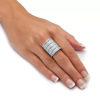 Womens Cubic Zirconia Cocktail Ring