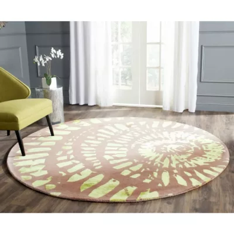 Safavieh Capri Collection Almira Geometric Round Area Rug