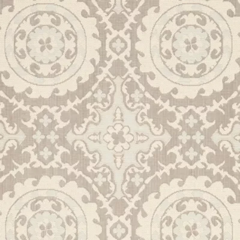 Safavieh Courtyard Collection Roza Geometric Indoor/Outdoor Area Rug