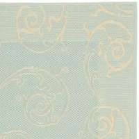 Safavieh Courtyard Collection Cletus Geometric Indoor/Outdoor Runner Rug