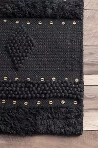 nuLoom Durden High Low Geometric Wool Woven Rug