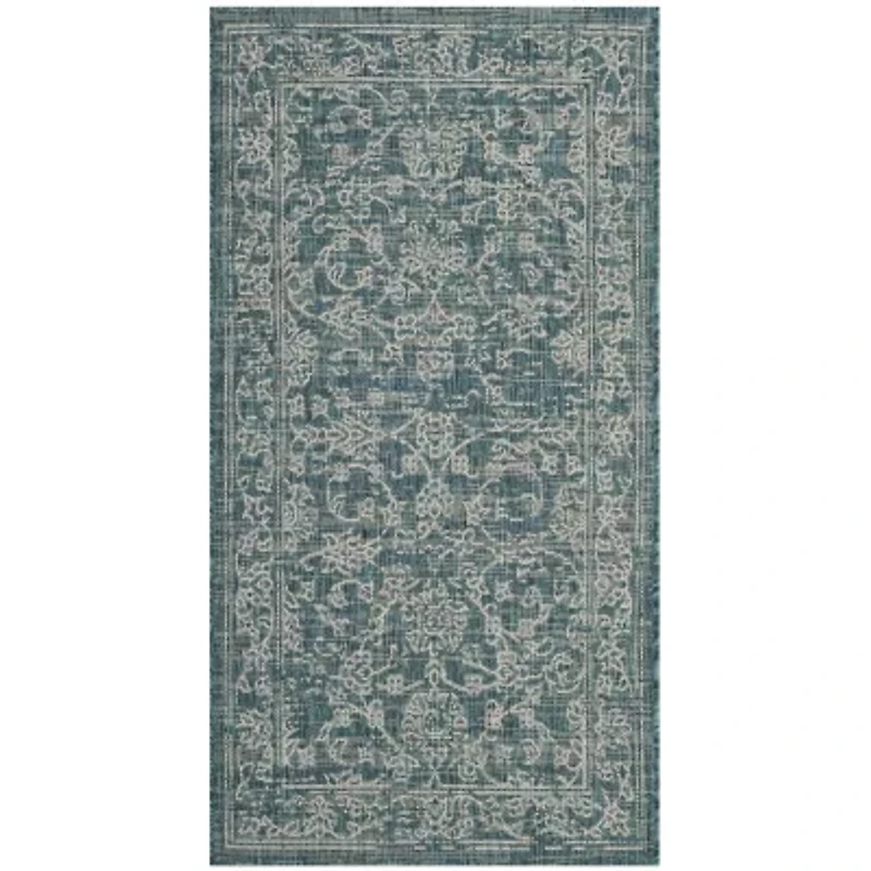 Safavieh Courtyard Collection Clarissa Oriental Indoor/Outdoor Area Rug