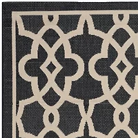 Safavieh Courtyard Collection Ariana Oriental Indoor/Outdoor Area Rug