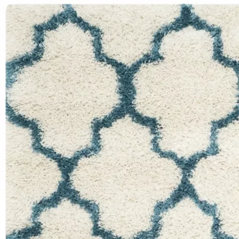 Safavieh Shag Kids Collection Crofton Geometric Runner Rug